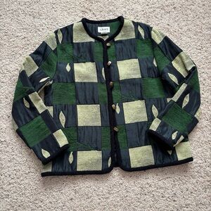 Graff Women's Checkered Blazer with pattern size M